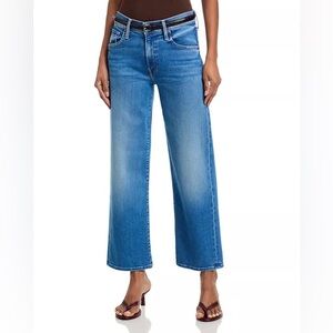 Lil’ MOTHER  Mid Rise Rambler Zip Ankle in Piece by Piece.  25P